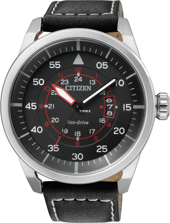 Citizen,Eco-Drive 44.80mm,44.80mm,Stainless Steel,Black,Crystal Glass,AW1360,AW1360-04E