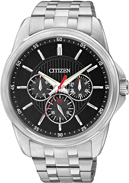 Citizen,Quartz 42mm,42mm,Stainless Steel,Black,Quartz,AG8340,AG8340-58E