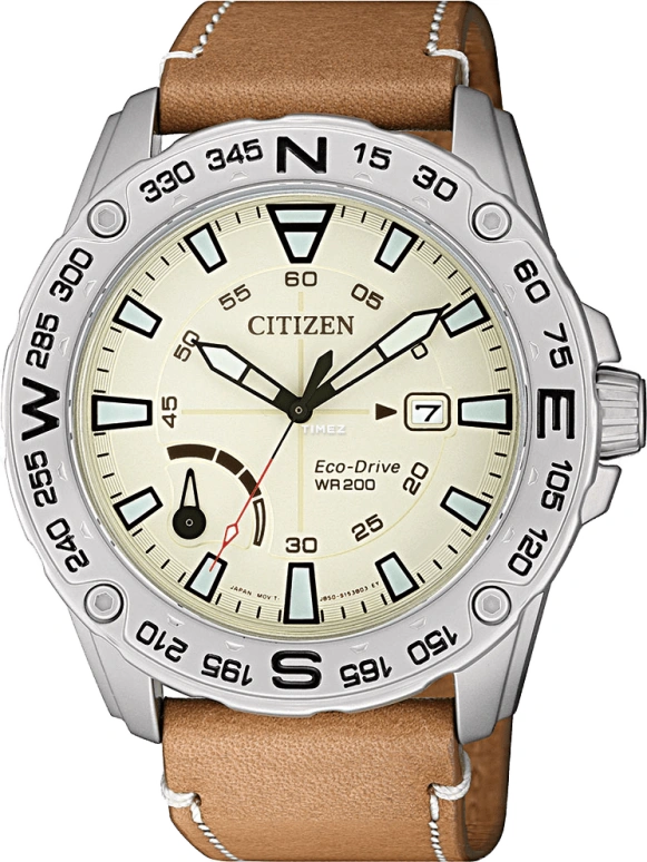 Citizen,Eco-Drive 43.80mm,43.80mm,Stainless Steel,White,Quartz,In-house Caliber,Hardlex,Crystal Glass,AW7040,AW7040-02A