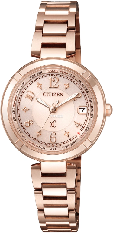 Citizen,Eco-Drive 28mm,28mm,Titanium,Pink Gold,Gold,Quartz,In-house Caliber,Sapphire,EC1118,EC1118-51W