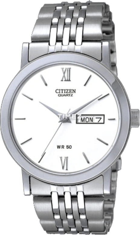 Citizen,Quartz 36mm,36mm,Stainless Steel,White,Hardlex,Crystal Glass,BK4050,BK4050-71AB
