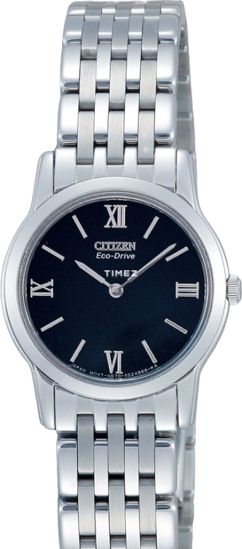 Citizen,Eco-Drive 23mm,23mm,Stainless Steel,Black,Quartz,In-house Caliber,Sapphire,Crystal Glass,EG3041,EG3041-65E