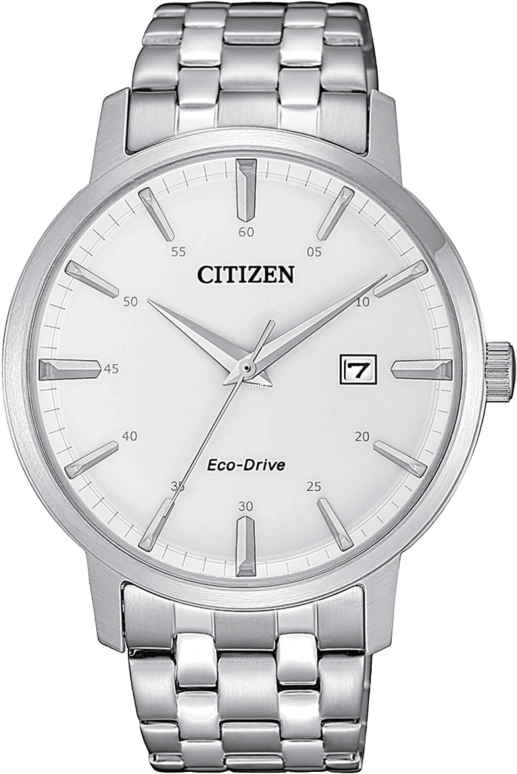 Citizen,Eco-Drive 40mm,40mm,Stainless Steel,Silver White,Quartz,In-house Caliber,Crystal Glass,BM7460,BM7460-88H