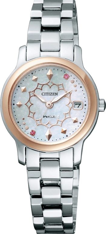 Citizen,Eco-Drive 25mm,25mm,Stainless Steel,Silver White,Crystal Glass,EW1450,EW1450-55D