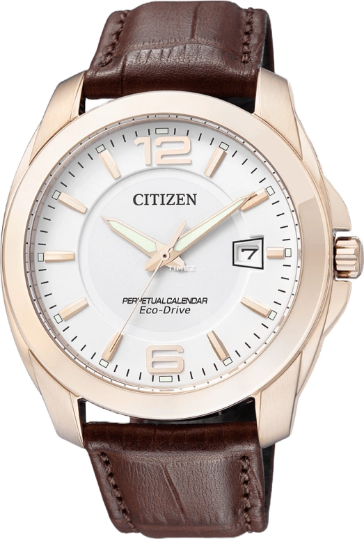 Citizen,Eco-Drive 42mm,42mm,Stainless Steel,Rose Gold,Silver White,Quartz,In-house Caliber,Sapphire,Crystal Glass,BL1243,BL1243-00A