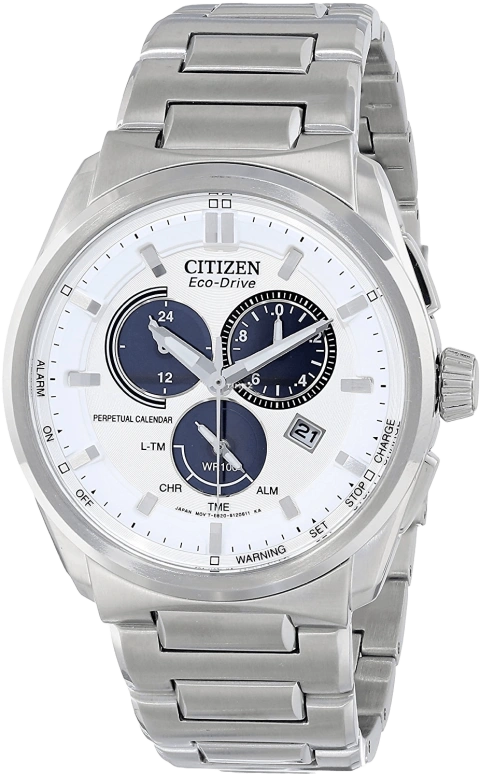 Citizen,Quartz 43mm,43mm,Stainless Steel,White,Quartz,BL5480,BL5480-53A