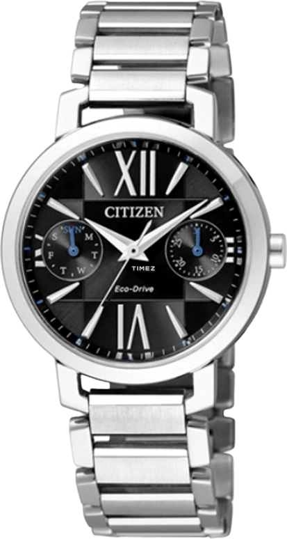 Citizen,Eco-Drive 31mm,31mm,Stainless Steel,Black,Quartz,In-house Caliber,Sapphire,Crystal Glass,FD1000,FD1000-57E