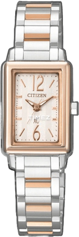 Citizen,Eco-Drive 24mm,24mm,Stainless Steel,Rose Gold,Silver White,Quartz,In-house Caliber,Sapphire,Crystal Glass,EW6004,EW6004-53A