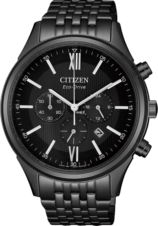 Citizen,Eco-Drive 42mm,42mm,Stainless Steel,Black,Quartz,In-house Caliber,Sapphire,Crystal Glass,CA4415,CA4415-81E