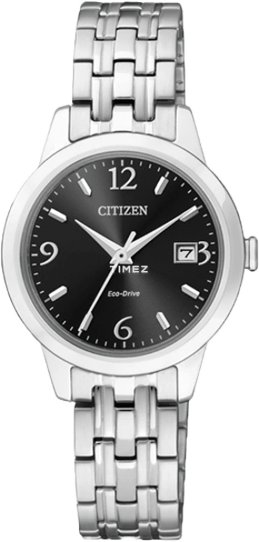 Citizen,Eco-Drive 27mm,27mm,Stainless Steel,Black,Sapphire,Crystal Glass,EW2230,EW2230-56E
