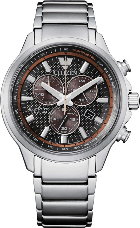Citizen,Eco-Drive 42mm,42mm,Titanium,Black,Quartz,AT2470,AT2470-85H