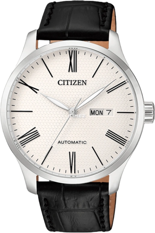 Citizen,Other 40.30mm,40.30mm,Stainless Steel,White,Hardlex,Crystal Glass,NH8350,NH8350-08AB