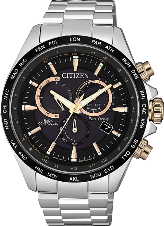 Citizen,Eco-Drive 44mm,44mm,Stainless Steel,Quartz,In-house Caliber,Sapphire,Crystal Glass,CB5834,CB5834-86E