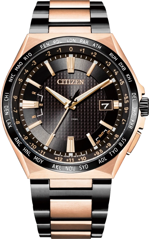 Citizen,Eco-Drive 43mm,43mm,Titanium,Black,Quartz,In-house Caliber,Sapphire,CB0215,CB0215-77E