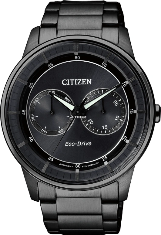 Citizen,Eco-Drive 42.70mm,42.70mm,Stainless Steel,Black,Quartz,In-house Caliber,Crystal Glass,BU4005,BU4005-56H