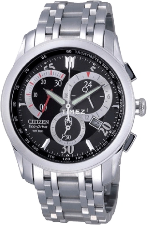 Citizen,Other 40mm,40mm,Stainless Steel,Black,Quartz,AT1007,AT1007-51E
