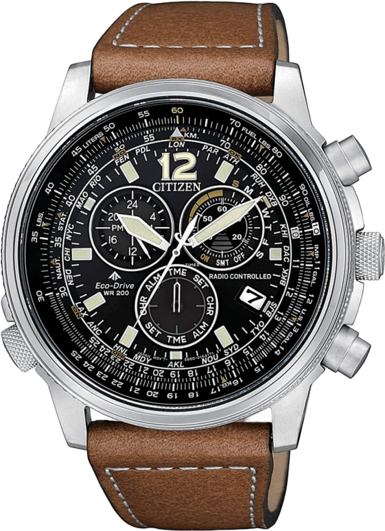 Citizen,Eco-Drive 45mm,45mm,Stainless Steel,Black,Quartz,CB5860,CB5860-27E