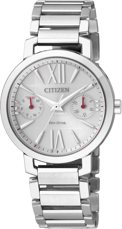 Citizen,Eco-Drive 31mm,31mm,Stainless Steel,Silver White,Quartz,In-house Caliber,Sapphire,Crystal Glass,FD1000,FD1000-57A