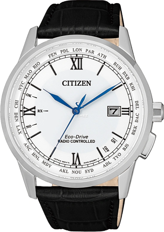 Citizen,Eco-Drive 43mm,43mm,Stainless Steel,White,Quartz,In-house Caliber,Sapphire,Crystal Glass,CB0150,CB0150-11A