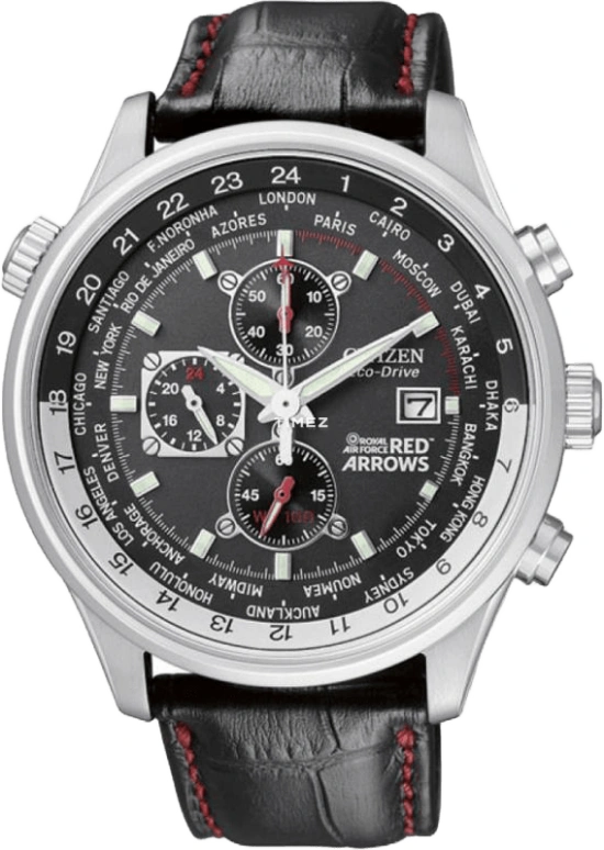 Citizen,Eco-Drive 43mm,43mm,Stainless Steel,Black,Quartz,CA0080,CA0080-03E