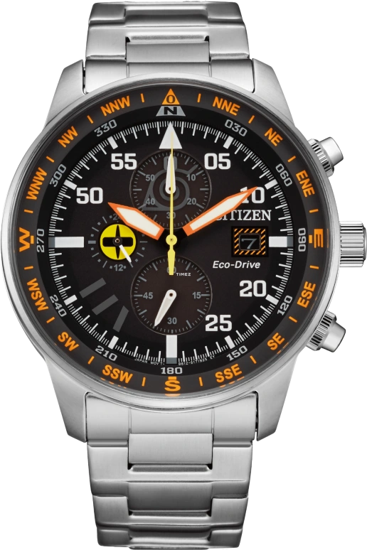 Citizen,Eco-Drive 44mm,44mm,Stainless Steel,Black,Quartz,In-house Caliber,Sapphire,Crystal Glass,CA0691,CA0691-85E