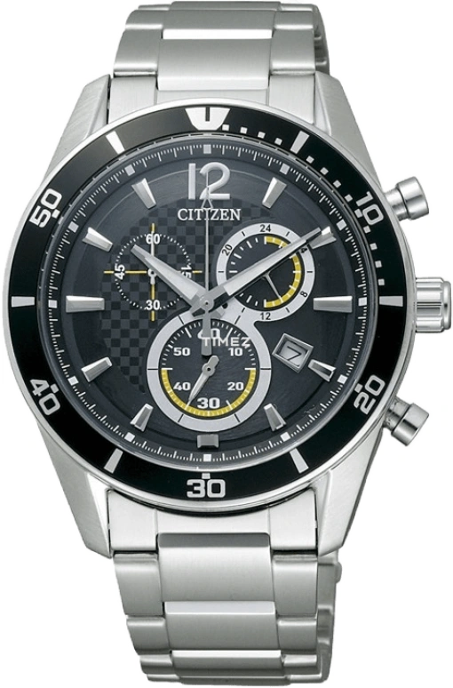 Citizen,Quartz 39.80mm,39.80mm,Stainless Steel,Black,Quartz,VO10,VO10-6742F