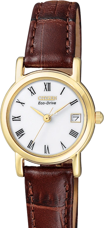 Citizen,Eco-Drive 23mm,23mm,Stainless Steel,White,Quartz,EW1272,EW1272-01B