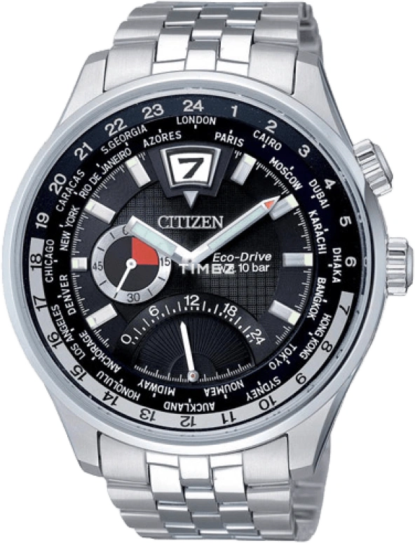 Citizen,Eco-Drive 42mm,42mm,Stainless Steel,Black,Sapphire,Crystal Glass,Closed,BR0010,BR0010-56E