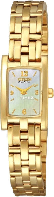 Citizen,Eco-Drive 15mm,15mm,Stainless Steel,White,Quartz,EG2342,EG2342-56D