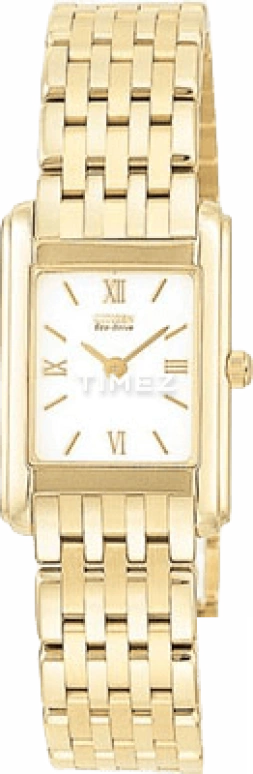 Citizen,Eco-Drive 18mm,18mm,Stainless Steel,White,Quartz,Sapphire,Crystal Glass,Square,EG3012,EG3012-55A