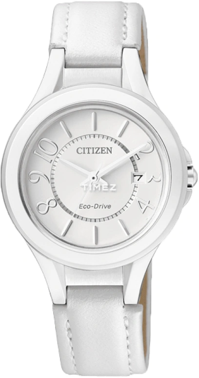 Citizen,Eco-Drive 30mm,30mm,Stainless Steel,Silver White,Hardlex,Crystal Glass,FE1020,FE1020-11B