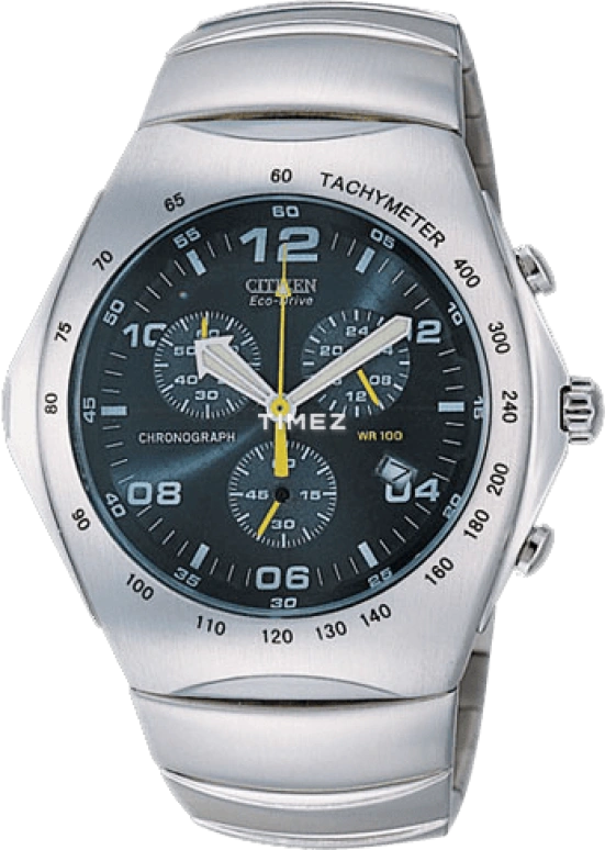 Citizen,Eco-Drive ,Stainless Steel,Black,Quartz,In-house Caliber,Crystal Glass,AT0060,AT0060-53E