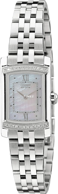 Citizen,Quartz 24x18mm,24x18mm,Stainless Steel,Silver,Quartz,Sapphire,Crystal Glass,Square,EG3120,EG3120-79D