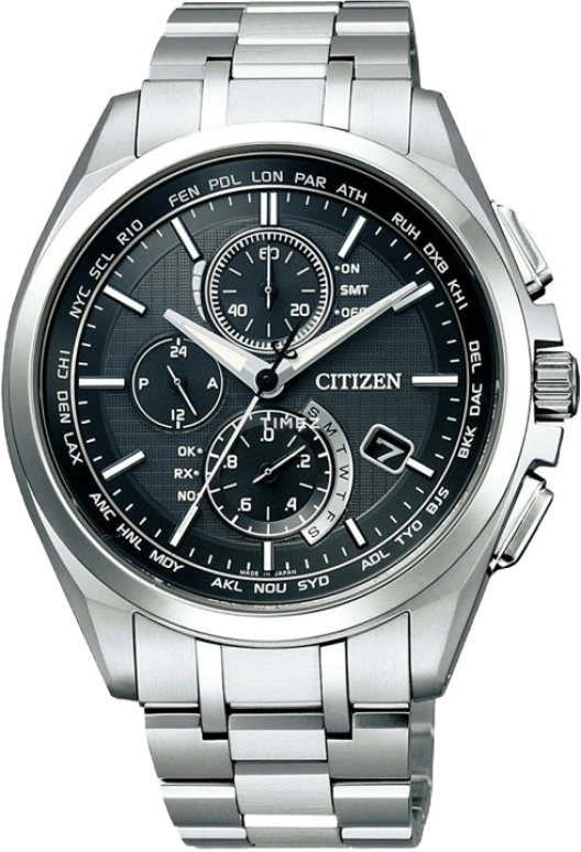 Citizen,Eco-Drive 42mm,42mm,Titanium,Black,In-house Caliber,Sapphire,AT8040,AT8040-57E