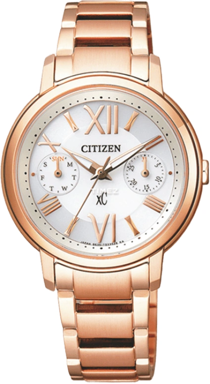 Citizen,Eco-Drive 32.40mm,32.40mm,Stainless Steel,White,Sapphire,Pink Gold,Gold,FD1092,FD1092-59A