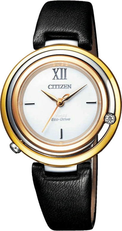 Citizen,Eco-Drive 32.15mm,32.15mm,Stainless Steel,White,Quartz,In-house Caliber,Sapphire,Crystal Glass,EM0656,EM0656-15A