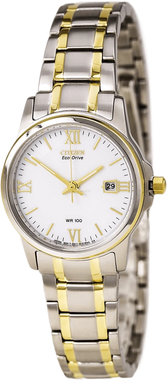 Citizen,Eco-Drive 28mm,28mm,Stainless Steel,White,Quartz,EW1914,EW1914-56A