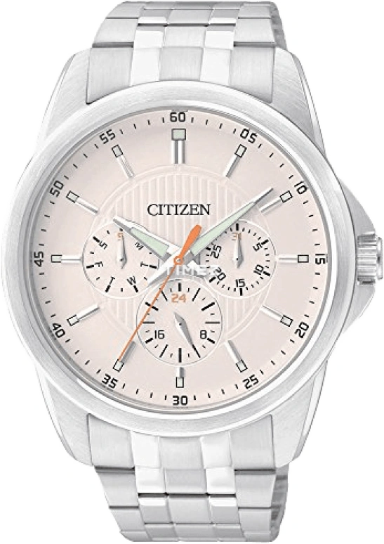 Citizen,Quartz 42mm,42mm,Stainless Steel,Cream,Quartz,AG8340,AG8340-58A