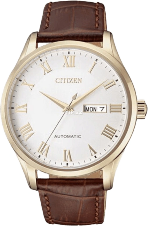 Citizen,Other 41.40mm,41.40mm,Stainless Steel,Rose Gold,White,Automatic,40hours,In-house Caliber,NH8363,NH8363-14AB