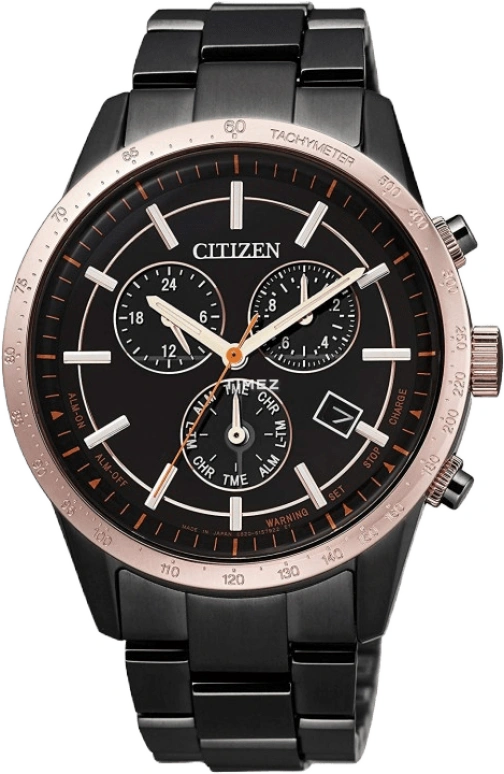 Citizen,Quartz 39.50mm,39.50mm,Stainless Steel,Black,Quartz,BL5496,BL5496-61E