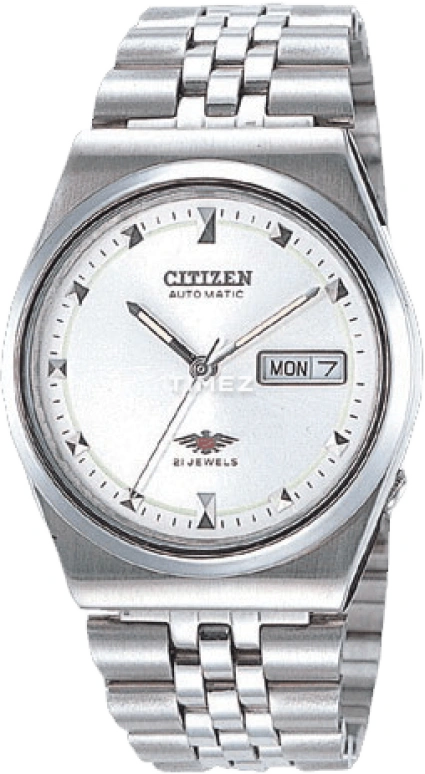 Citizen,Other 40x36mm,40x36mm,Stainless Steel,White,Hardlex,Crystal Glass,NH7050,NH7050-66AB