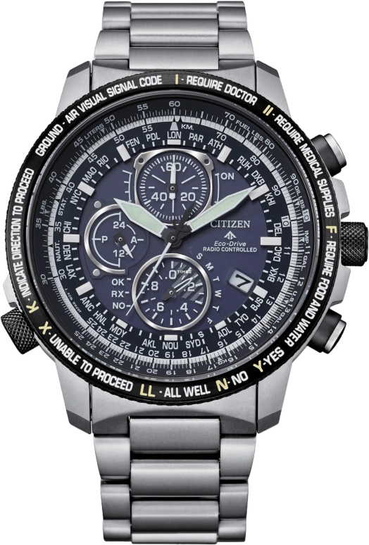 Citizen,Eco-Drive 44mm,44mm,Titanium,Blue,Quartz,AT8199,AT8199-84L