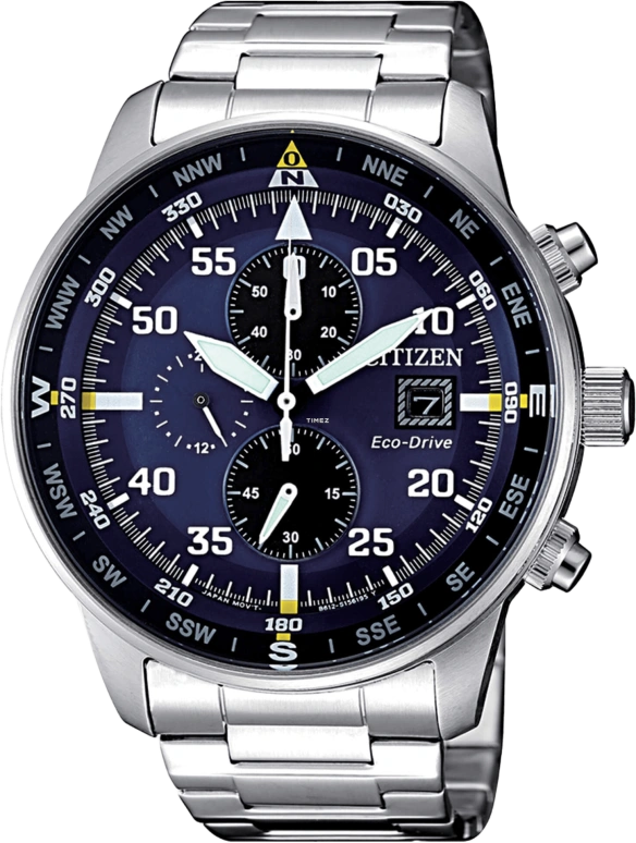 Citizen,Eco-Drive 44mm,44mm,Stainless Steel,Quartz,In-house Caliber,Crystal Glass,CA0690,CA0690-88L