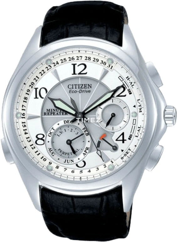 Citizen,Eco-Drive 42mm,42mm,Stainless Steel,White,Quartz,In-house Caliber,Sapphire,Crystal Glass,BL9007,BL9007-33A