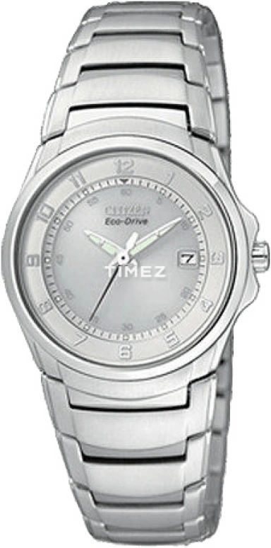 Citizen,Eco-Drive 28mm,28mm,Stainless Steel,White,Quartz,In-house Caliber,Sapphire,Crystal Glass,EW1360,EW1360-56A