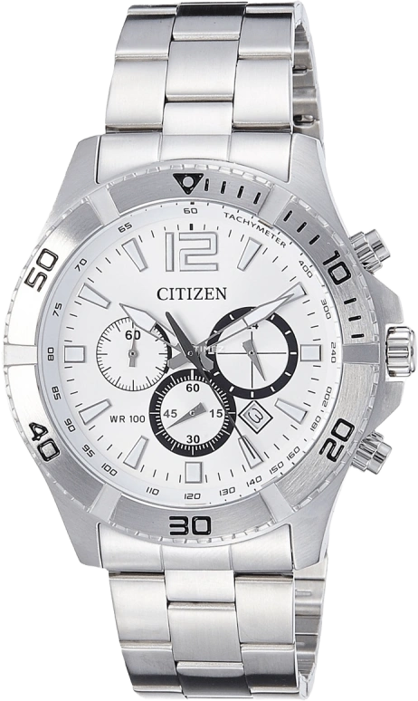 Citizen,Quartz 44mm,44mm,Stainless Steel,White,Quartz,AN8120,AN8120-57A