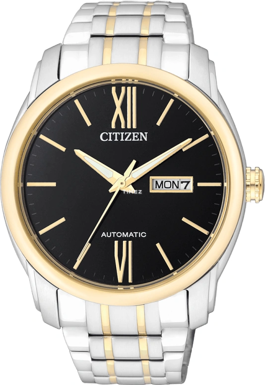 Citizen,Other 43mm,43mm,Stainless Steel,Rose Gold,Black,Sapphire,Crystal Glass,Rose Gold,NP4054,NP4054-50EB