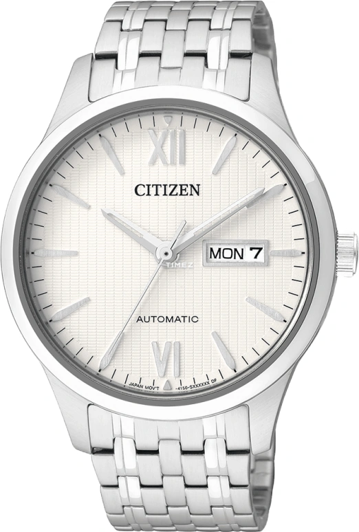 Citizen,Other 40mm,40mm,Stainless Steel,White,Sapphire,NP4070,NP4070-53AB