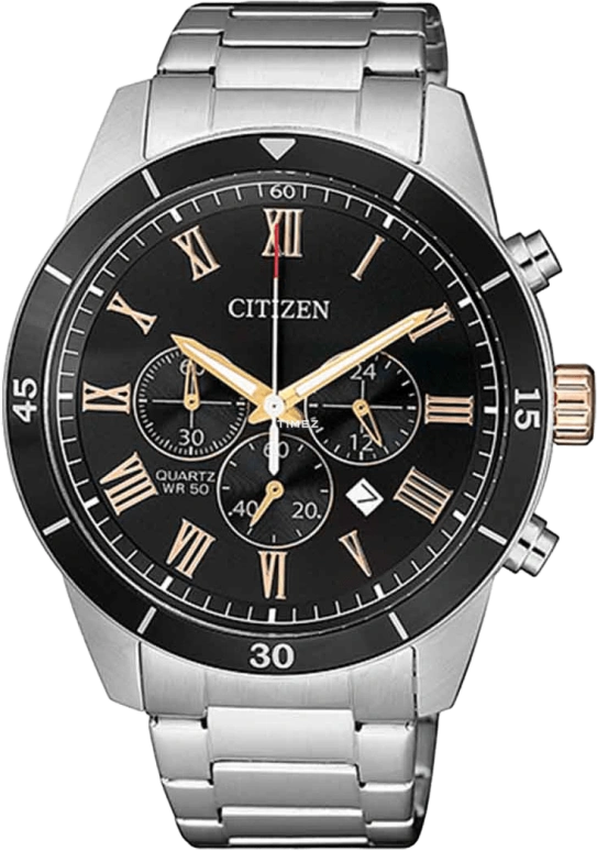 Citizen,Quartz 44mm,44mm,Stainless Steel,Grey,Quartz,AN8168,AN8168-51H
