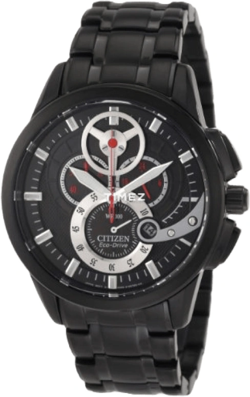 Citizen,Eco-Drive 44mm,44mm,Stainless Steel,Black,Quartz,AT2065,AT2065-59E
